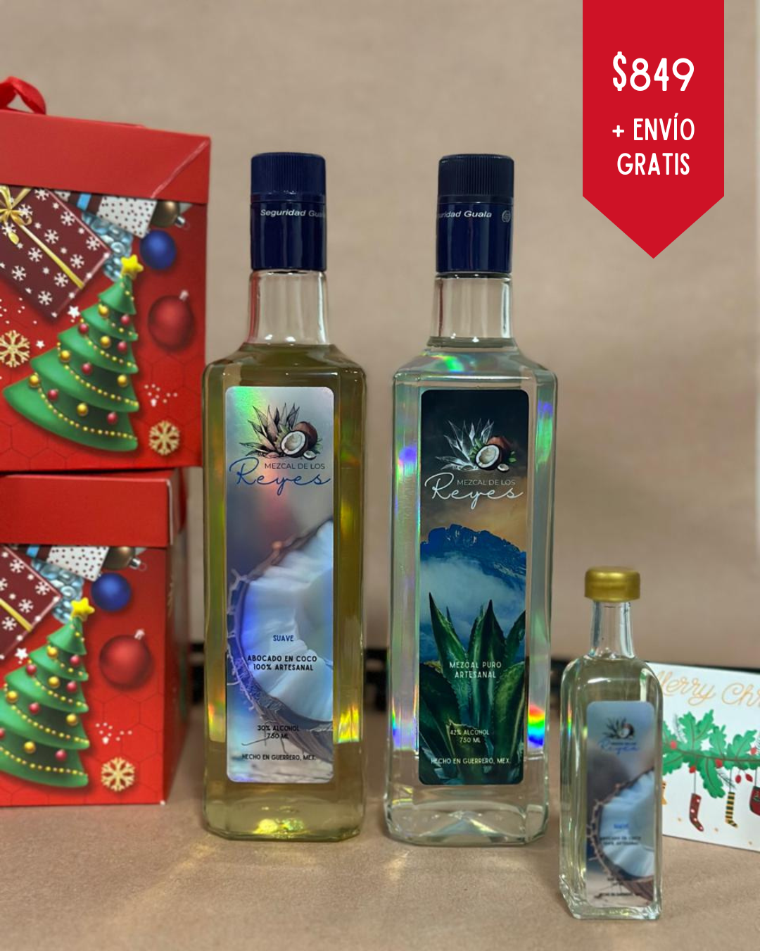 Navidad 2pz 750ml + 1pz 70ml